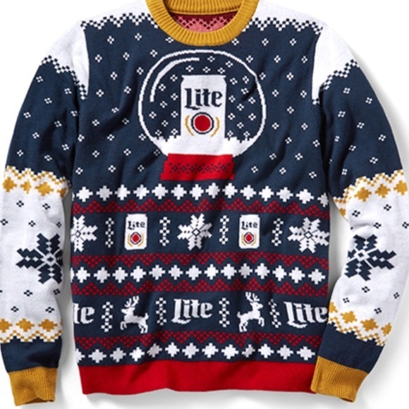 miller lite christmas sweatshirt